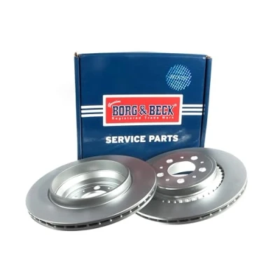 Image of Borg &amp; Beck BBD4390 Brake Disc Pair (Rear): Volvo XC90 02