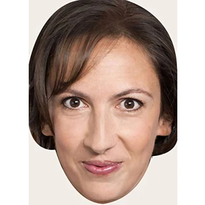 Image of FoxyPrinting Miranda Hart 1514843 Celebrity Cardboard Party Face Mask Fancy Dress