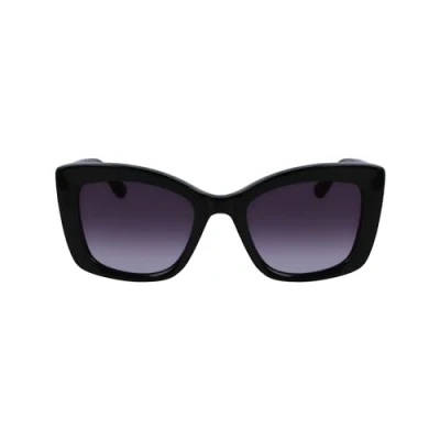 Image of Karl Lagerfeld KL6139S Sunglasses, 001 Black, 6 1/2
