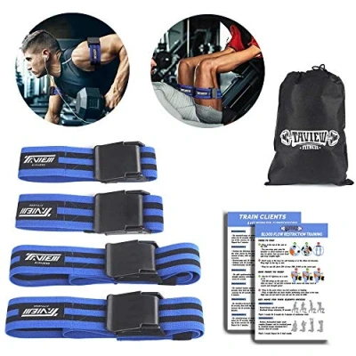 Image of TAVIEW Occlusion Training Bands,Arms Legs Muscle Straps for Blood Flow Restriction Training,Strong Elastic Biceps Thigh Gain Fast Growth (1 Set)