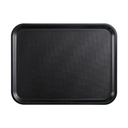 Image of Cambro Mykonos Tray Charcoal Non Slip Surface 360x460mm