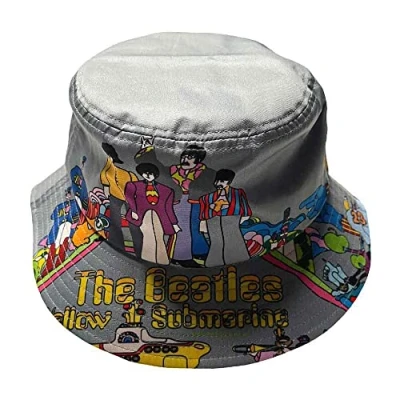 Image of The Beatles Bucket Hat Yellow Submarine New Official Unisex Grey, Small Medium