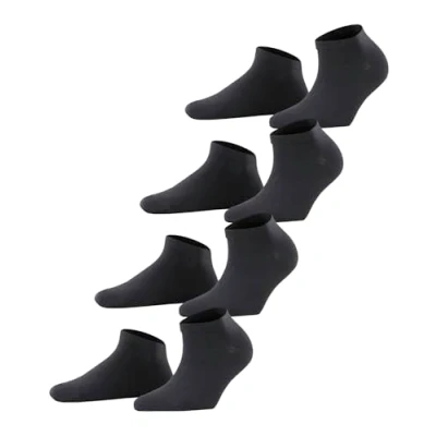 Image of ESPRIT Women&#039;s Solid W Sn Cotton Low Cut Plain multipack Trainer Socks, Black 3000, 3.5 7