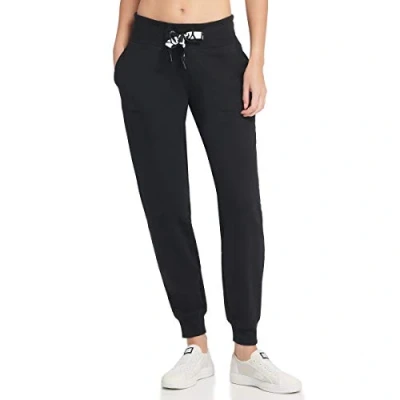 Image of DKNY Women&#039;s Fleece Jogger Sweatpant with Pockets, Black, Large