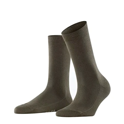 Image of FALKE Women&#039;s Family W SO Sustainable Cotton Plain 1 Pair Socks, Green (Military 7826) new eco friendly, 5.5 8