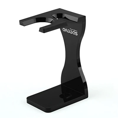 Image of Shaving Stand, Anbbas Black Acrylic Thicken Brush Holder for Badger Double Edge Safety Razor, DE Razor Traditional Tool Men Manual Close