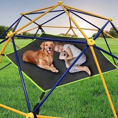 Image of Hisecome Dome Climber Hammock，Accessory for Climbing Dome，Suitable 10 * 5FT ，Dome with Canopy Load Bearing 300 Pounds，Green（Hammock Only）