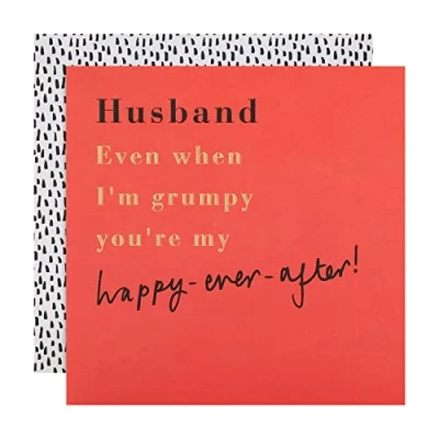 Image of Hallmark Birthday Card for Husband Contemporary Text Based Design
