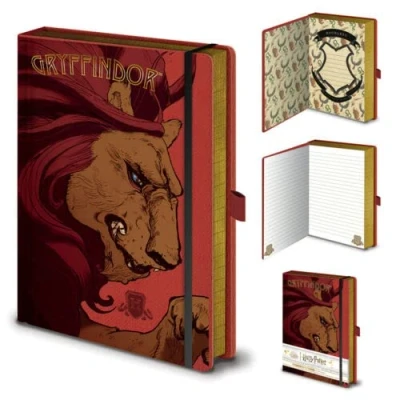 Image of Toys &amp; Gamers Harry Potter INTRICATE GRYFFINDOR A5 Notebook Officially Licensed