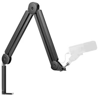 Image of InnoGear Mic Boom Arm Microphone Stand Cable Management for Blue Yeti FIFINE AM8 K669B HyperX QuadCast S SoloCast AT2020 Shure SM7B MV7 and Other