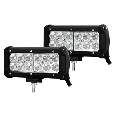 Image of Willpower 2PCS 7 inch 36W Led Work Light Bar Flood Beam 12V 24V Pods 1800lm Offroad Driving Lights Fog Lamps for Tractor Truck Boat Car 4X4 ATV UTV SUV