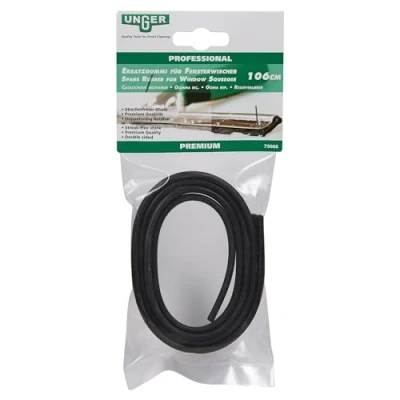 Image of UNGER Window Cleaning Squeegee Blade Replacement Soft Rubber 106cm Adjustable Size Strip Professional Quality, Double Sided Premium