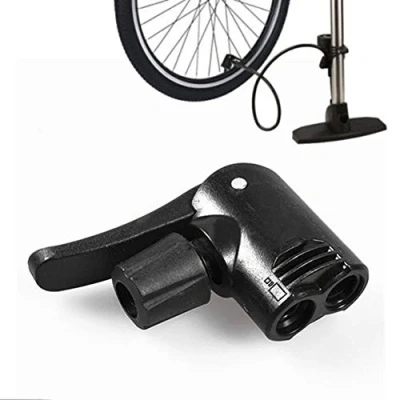 Image of Yeshi 3 in 1 Replacement Dual Head Air Pump Adapter Valve Bicycle Bike Cycle Tyre Tube (Black)