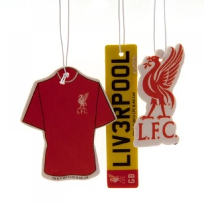 Image of Gift Ideas Official Liverpool FC Car Air Freshener (3 Pack) A Great Present For Football Fans