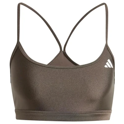 Image of adidas Women&#039;s Aeroreact Training Light Support Shiny Bra, S A B