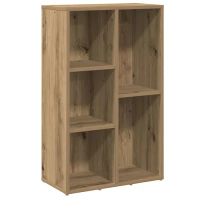 Image of vidaXL Book Cabinet Engineered Wood, Artisan Oak 45x25x80 cm Versatile Storage for Home/Office