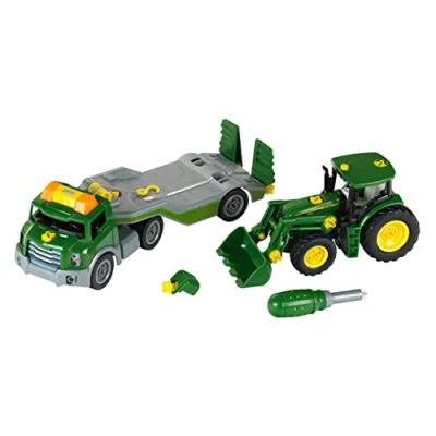 Image of Theo Klein 3908 John Deere Transporter With Tractor,Toy