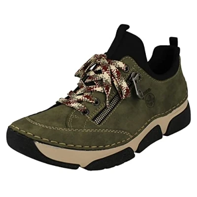 Image of Rieker Women&#039;s 45973 Sneaker, Green, 8 UK