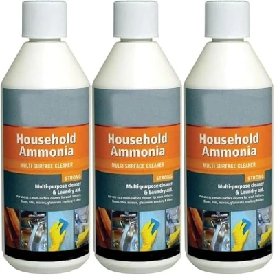 Image of 500ml Traditional Multi Purpose All Cleaner Household Ammonia Strong Surface &amp; Laundry Aid Stain Remover Liquid (3, 500ml)