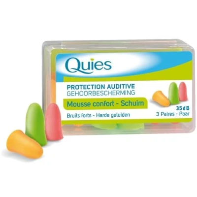Image of Quies Protection Auditive Earplugs 35dB 3 Pairs