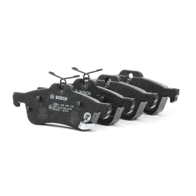 Image of 044660D010 Brake pad set BOSCH 0 986 494 130 Low Metallic with acoustic wear warning mounting manual TOYOTA: Yaris III Hatchback