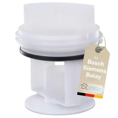 Image of DL pro White Plastic Water Pump Lid for Bosch Siemens Balay 605010, 00605010, 602008, 647920 Washing Machines