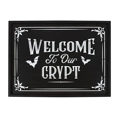 Image of Something Different Welcome to Our Crypt Wall Plaque