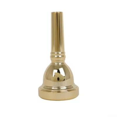 Image of Trombone Mouthpiece, 6 1/2AL Alto Mouthpiece Parts Professonal Plated Musical Instrument Accessories(Gold)