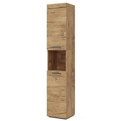 Image of Vicco Bathroom cabinet Luna, Oak, 37 x 190 cm