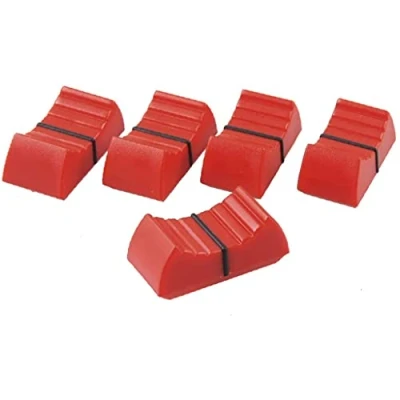 Image of 10pcs 24mmx11mmx10mm console mixer slider fader knob replacement, suitable for Yamaha Soundcraft BEHRINGER with (red)