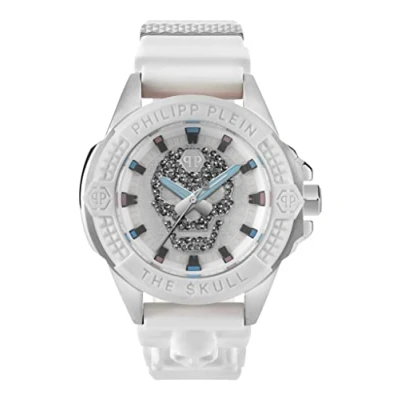 Image of Philipp Plein Unisex&#039;s Analogue Quarz Watch with Silicone Strap PWAAA1521