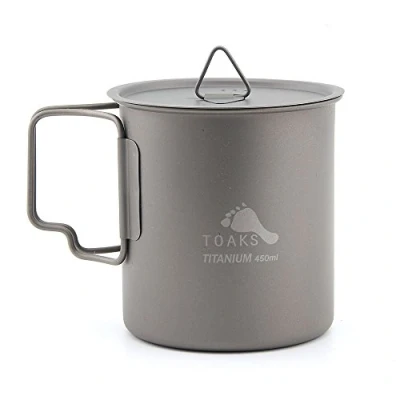 Image of TOAKS Titanium Camping Cup 450ml (CUP 450 with Lid)