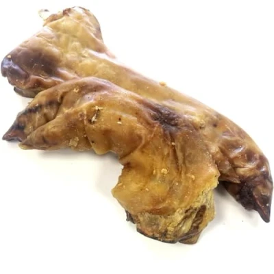 Image of *NEW* Half Pig Feet/Legs Trotters x 10 100% Pork Natural Dog Chews Treats Hypo Allergenic Grain Free Gluten SLD