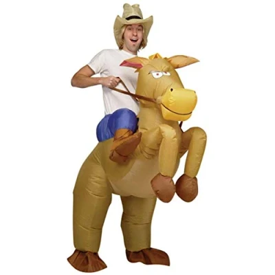Image of AirSuits Inflatable Horse and Cowboy Fancy Costume Dress Suit