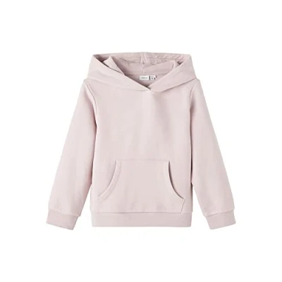 Image of NAME IT Girl&#039;s Nkflena Ls Sweat Wh Bru Noos Sweatshirt, Violet Ice, 1.5 2 Years