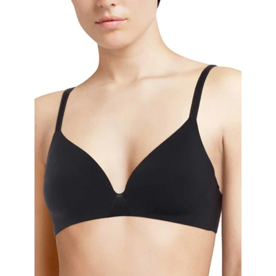 Image of Chantelle Women&#039;s, ESSENTIALL, Wirefree Triangle T Shirt Bra, Women&#039;s invisible lingerie, Black, M