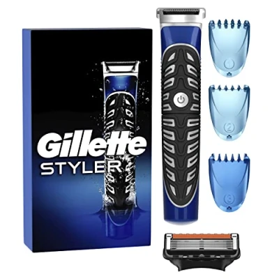 Image of Gillette 4 in 1 Men&#039;s Precision Beard and Body Trimmer with ProGlide Blade 3 Comb
