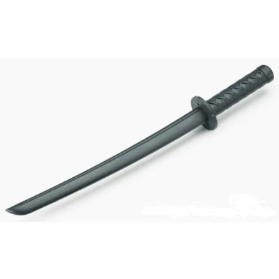Image of Playwell Martial Arts Black Polypropylene Plastic Sparring Shoto Training Sword