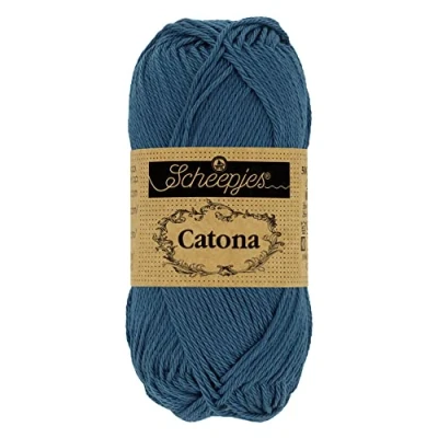 Image of Scheepjes Catona 164 Light Navy Yarn 1x10g