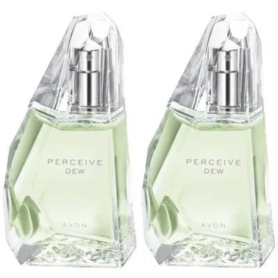 Image of Avon 2 x Perceive Dew EDT 50ml Individualy Boxed