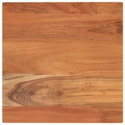 Image of vidaXL Acacia Wood Square Table Top Replacement Board Ideal for Dining Tables, Side and Bar Surfaces in Homes or Commercial Spaces