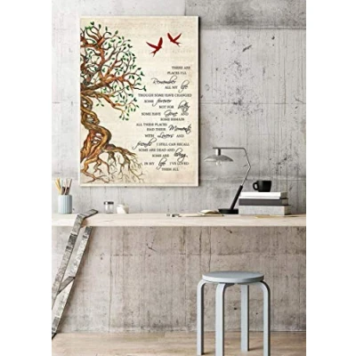 Image of TNND Remember All My Life Poster In Decor Metal Sign 8x12 inches