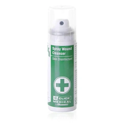Image of Click Medical CM0379 Wound Cleanser Skin Disinfectant First Aid Aerosol 70ml