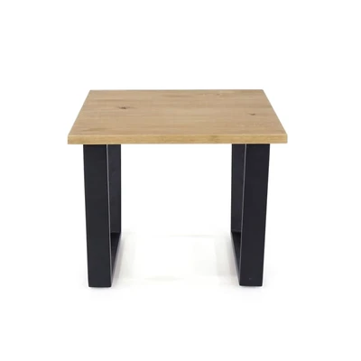 Image of Core Products Texas Lamp Table with Black Metal Legs