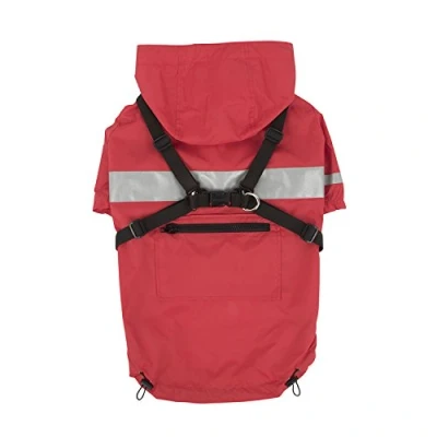 Image of Puppia PLRA JM9320 RD M Red Wilderness Pet Coats, MEDIUM