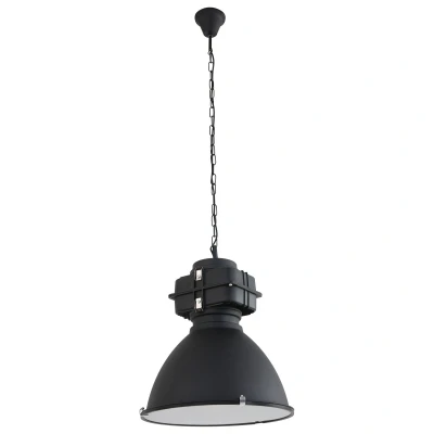 Image of Densi Dome Pendant Ceiling Lights Black Matt, Glass Matt