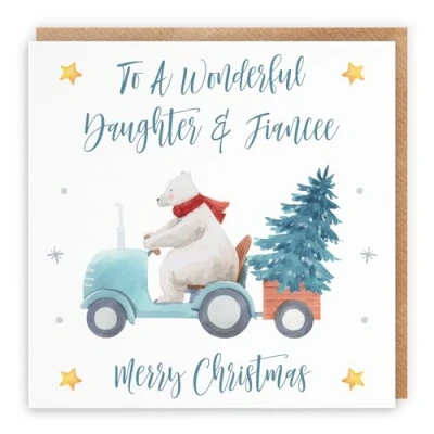 Image of Hunts England Daughter And Fiancee Christmas Card To A Wonderful &amp; Merry Polar Bear Collection