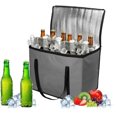 Image of MantraRaj 30L Insulated Cooler Bag Waterproof Leak Resistant Cool Box Lunch With Handle Shoulder Straps &amp; Pocket Thermal For Picnic Camping Beach Travel BBQ