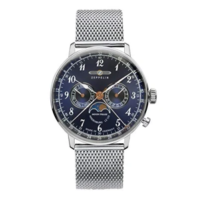 Image of Zeppelin Men Chronograph Quartz Watch with Stainless Steel Strap 7036M 3