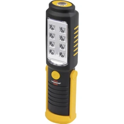 Image of Brennenstuhl SMD LED Universal Lamp/Portable inspection Light with Battery (Maximum 10 Hours Duration, Rotating Hook, Magnet), black